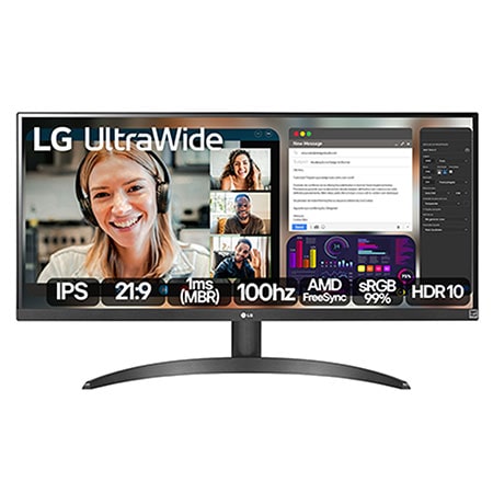 Imagem da oferta Monitor LG 29” UltraWide IPS 100Hz - 29WQ600B