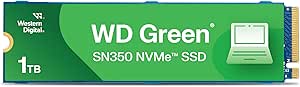 Imagem da oferta SSD M.2 2280 Western Digital Green SN350 1TB NVME - WDS100T3G0C