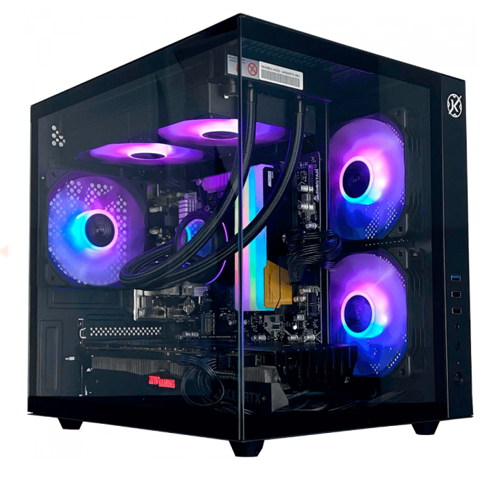 Imagem da oferta Gabinete Gamer Kalkan Midgard, Mid Tower, Vidro Temperado, mATX, Sem Fonte, Sem Fans, Preto