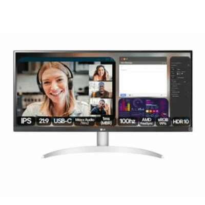 Imagem da oferta Monitor LG UltraWide 29" FHD IPS 1ms sRGB 100Hz USB-C 7Wx2 MaxxAudio  - 29WQ600B-W.AWZM