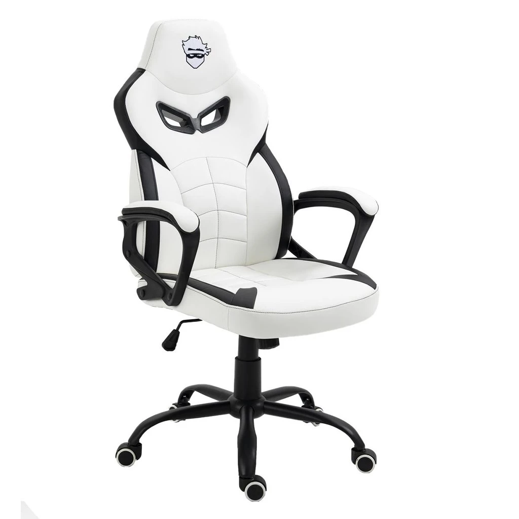 Imagem da oferta Cadeira Gamer Ninja Jiraya, Branco e Preto