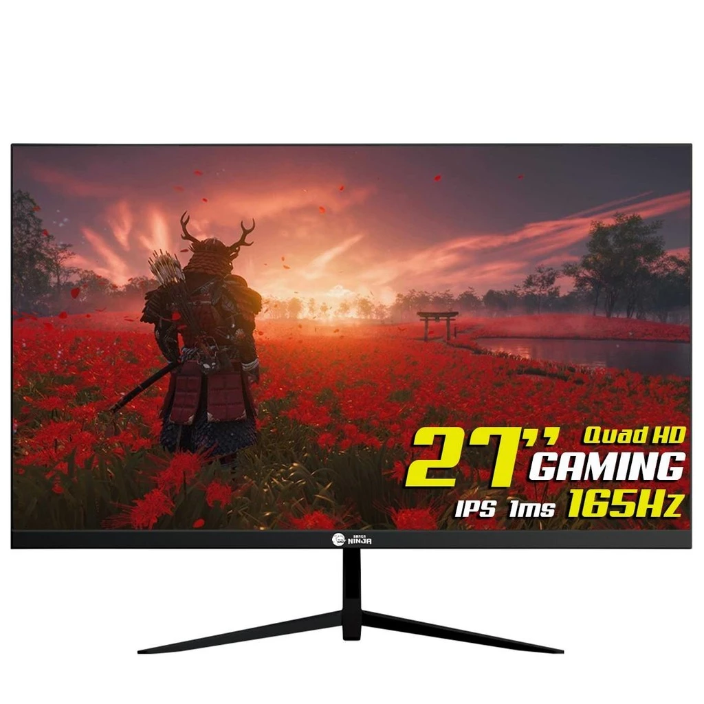 Imagem da oferta Monitor Gamer Ninja Tenseigan, 27 Pol, Quad HD, IPS, 1ms, 165Hz, FreeSync, HDR, HDMI/DP, Black, MGN-008-27B