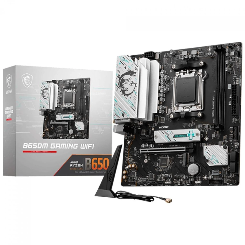 Imagem da oferta Placa Mãe MSI B650M Gaming WiFi, Chipset B650, AMD AM5, mATX, DDR5