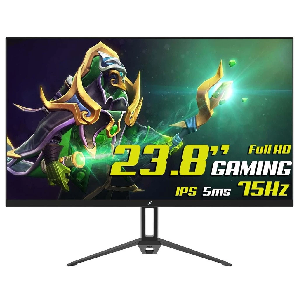 Imagem da oferta Monitor Gamer SuperFrame View, 23.8 Pol, Full HD, IPS, 5ms, 75Hz, 99% sRGB, FreeSync, HDMI/VGA, SFVFB-2475-FHD