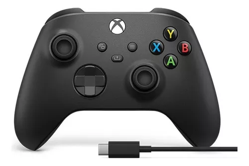 Imagem Controle sem fio Xbox  + Cabo USB-C - Carbon Black