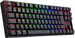 Imagem Teclado Magnético Gamer Redragon Kumara Pro V2 RGB Preto Switch Marrom K552RGB-PRO (PT-BROWN) V2
