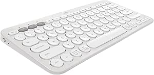 Imagem Teclado sem fio Logitech Pebble Keys 2 K380s - Branco