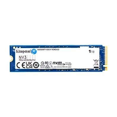 Imagem SSD Kingston NV3, 1 TB, M.2 2280, PCIe 4.0 x4, NVMe, Leitura: 6000 MB/s, Gravação: 4000 MB/s