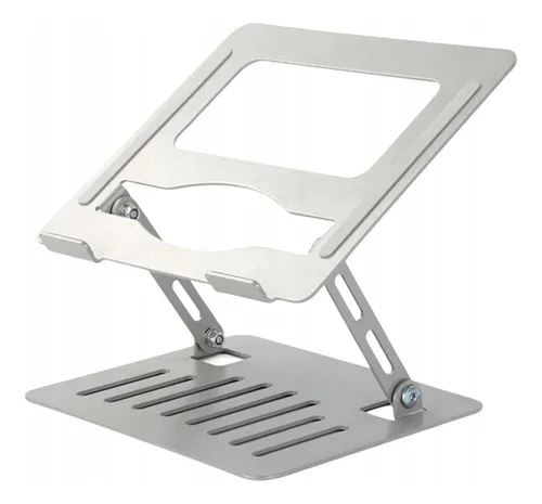Imagem Suporte De Metal Ajustável Notebook Note Robusto Articulável