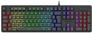 Imagem Teclado Membrana Gamer Redragon Netherbane Iluminação Rainbow Preto ABNT2 K521-R PT
