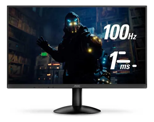 Imagem Monitor Gamer Aoc 21,5 Full Hd 100hz 1ms 22b30hm2 Preto 127/220V