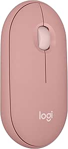 Imagem Mouse sem fio Logitech Pebble 2 M350s com Clique Silencioso, Design Slim Ambidestro - Rosa