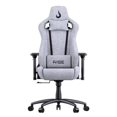 Imagem Cadeira Gamer Rise Mode Z5 Ângulo Ajustável Braço 4D Cinza Claro Tecido - RM-CG-Z05-GR-FBC