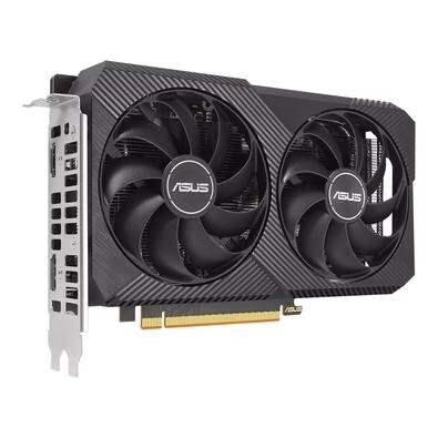 Imagem Placa de Vídeo RX 6500 XT V2 OC Edition 4GB GDDR6 Axial-tech fans 2-slot design - DUAL-RX6500XT-O4G-V2
