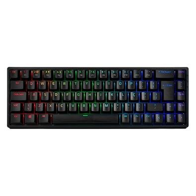 Imagem Teclado Mecânico Gamer Akko 3068B Plus, RGB, Switch Orange, Layout 65%, Anti-Ghosting, ABNT2, Preto
