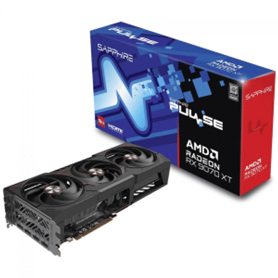 Imagem Placa de Vídeo Sapphire Pulse AMD Radeon RX 9070 XT Gaming 16GB GDDR6 FSR Ray Tracing 11348-03-20G