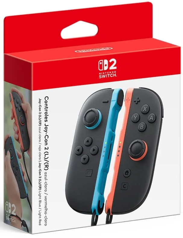 Imagem (Pré-venda) Controle Nintendo Joy-Con 2 para Nintendo Switch 2 - Azul e Vermelho
