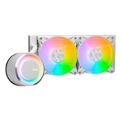 Imagem Water Cooler MSI Mag Coreliquid E240 ARGB 240mm AMD/Intel Branco - MAG CORELIQUID E240