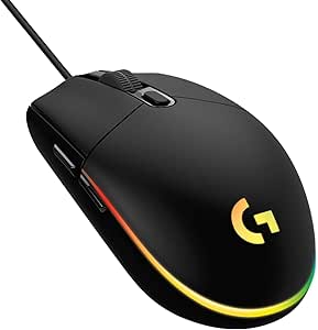 Imagem Mouse Gamer Logitech G203 LIGHTSYNC RGB, 8.000 DPI – Preto