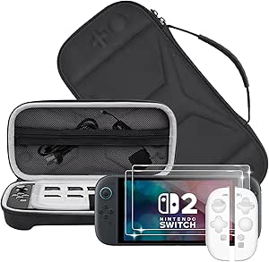 Imagem Kit Nintendo Switch 2: Case + 2 Películas de vidro + Capa