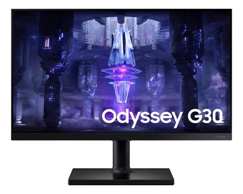 Imagem Monitor Gamer Samsung Odyssey G30 24" Full HD 144Hz FreeSync – Preto