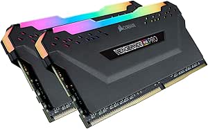 Imagem Memória Corsair Vengeance PRO RGB 64GB (2x32GB) DDR4 3600MHz C18 – Preto