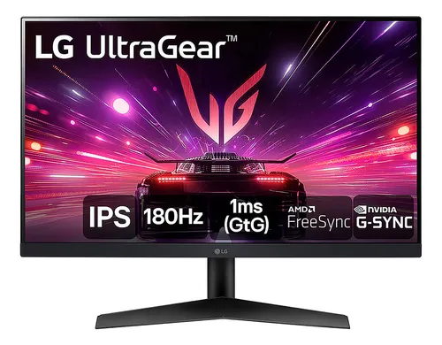 Imagem Monitor Gamer LG UltraGear 24" 24GS60F-B IPS Full HD 180Hz 1ms - G-SYNC FreeSync HDR10 sRGB 99% HDMI DisplayPort