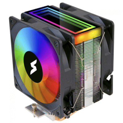 Imagem Cooler Para Processador SuperFrame SuperFlow 450 ARGB 120mm Intel/AMD - SF-AC-404HB2FIAA