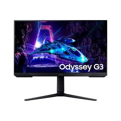 Imagem Monitor Samsung Odyssey G3 27" Full HD 180Hz 1ms HDMI DP Ajuste de Altura Freesync - Preto