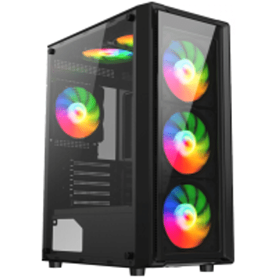 Imagem Gabinete Gamer Liketec Sigma RGB Mid Tower Vidro Temperado ATX Sem Fonte Com 3 Fans
