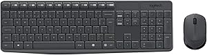 Imagem Combo Teclado e Mouse Sem Fio Logitech MK235