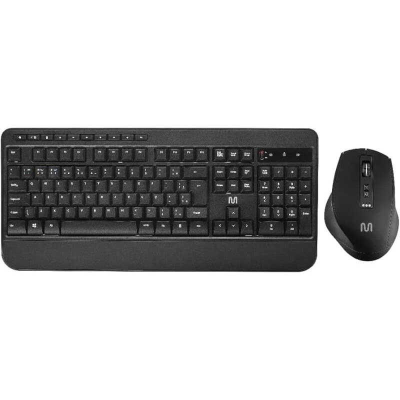 Imagem Kit Teclado e Mouse Sem Fio CS1200 Multimídia Conexão BT+USB 3200DPI Ajustável Com Cliques Multi - TC301