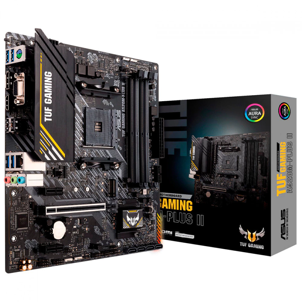 Imagem Placa Mãe Asus TUF Gaming AMD AM4 A520M-Plus II