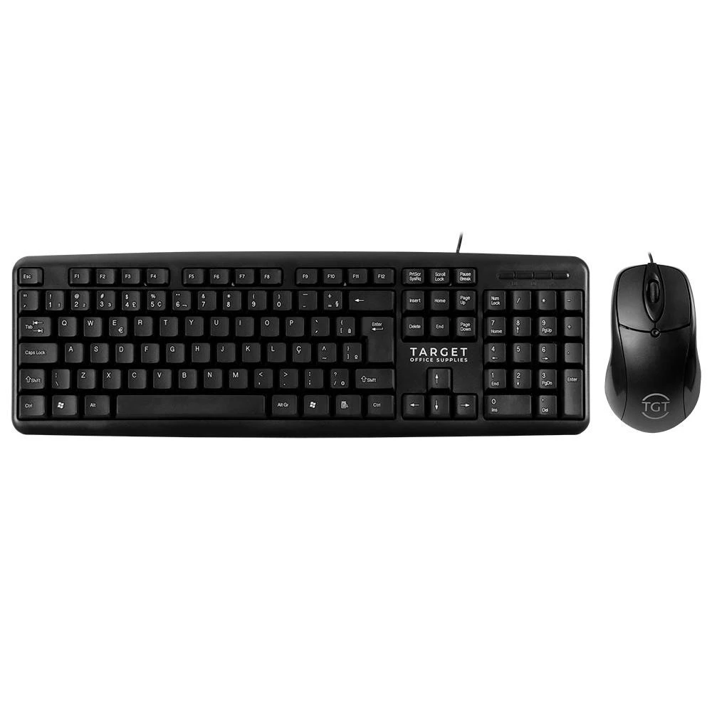 Imagem Kit Teclado e Mouse Office TGT GR100 V3, ABNT2,  Preto