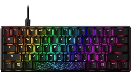 Imagem Teclado Gamer HyperX Alloy RGB - Switch Red, Layout Inglês (US), QWERTY - Preto