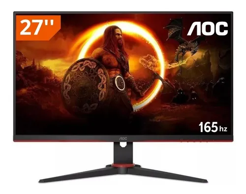 Imagem Monitor Gamer AOC VIPER 27G2SE 27" Full HD 165Hz 1ms FreeSync