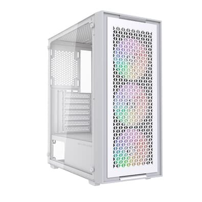 Imagem Gabinete Gamer Bluecase BG-050 X-frame SE, Mid Tower, 3 Fans ARGB, Lateral em Vidro - Branco e Cinza