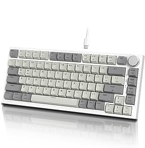 Imagem Teclado Mecânico Gamer Attack Shark K85 - 75% TKL, Com Fio - Cinza