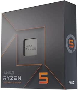 Imagem Processador AMD Ryzen 5 7600X - 4.7GHz (Turbo 5.3GHz), 32MB Cache, AM5, 100-100000593WOF