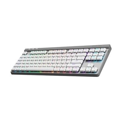 Imagem Teclado Sem Fio Mecânico Gamer Logitech G515 RGB Bluetooth com Design TKL,Tecnologia Lightspeed Branco - 920-012535