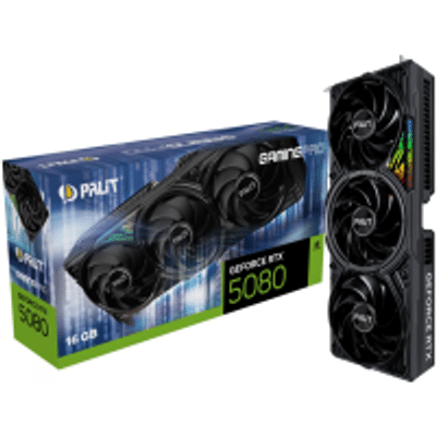 Imagem Placa de Vídeo Palit NVIDIA GeForce RTX 5080 GamingPro 16GB GDDR7 DLSS Ray Tracing - NE75080019T2-GB2031A