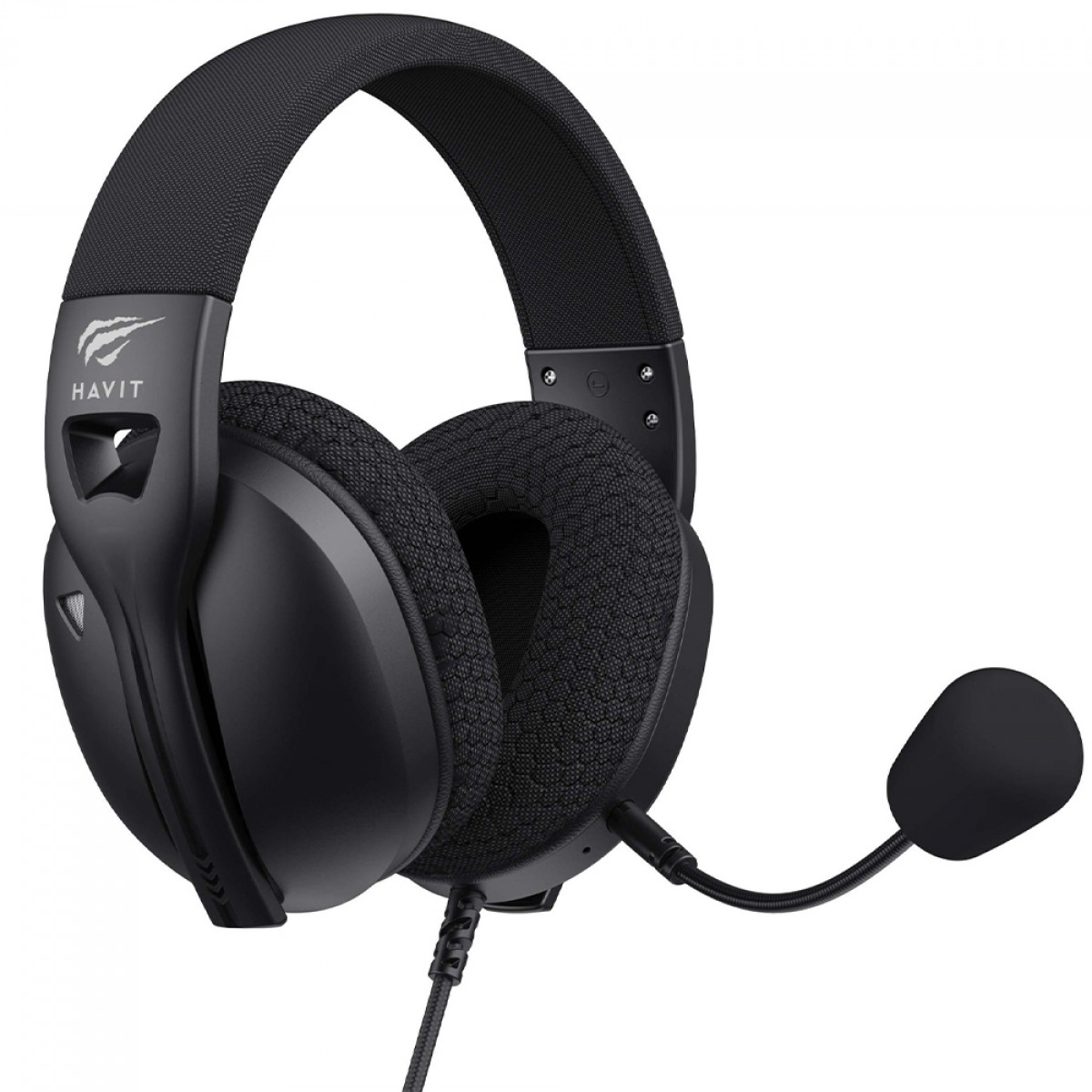 Imagem Headset Gamer Havit Fuxi-H5d Black, 3.5mm, Drivers de 50mm, Preto