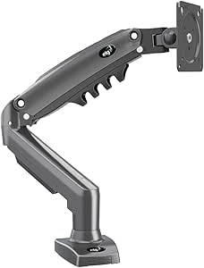 Imagem Suporte Articulado de Mesa ELG F80N com Pistão a Gás para Monitores 17" a 35" - Preto