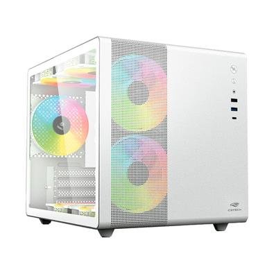 Imagem Gabinete Gamer C3Tech Gaming Aquarius MT-G710WH, Mini Tower, Micro ATX, Lateral em Vidro Temperado