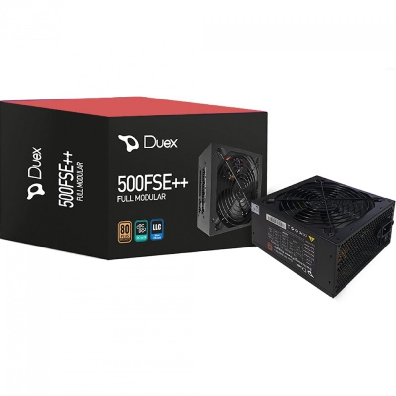Imagem Fonte Duex 500FSE++ 500W 80 Plus Bronze PFC Ativo Full Modular DX500FSE++