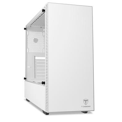 Imagem Gabinete Gamer T-Dagger Cube White, Mid Tower, Lateral em Vidro, Branco