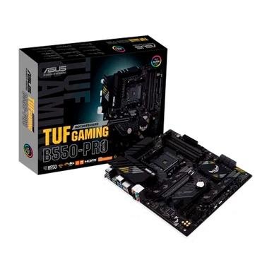 Imagem Placa-Mãe ASUS TUF Gaming B550-PRO, AMD AM4, ATX, DDR4, Preto - 90MB17R0-M0EAY0