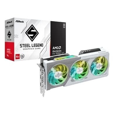 Imagem Placa de Vídeo ASRock RX 9060 XT SL 8GO AMD Radeon 8GB GDDR6 128bits Triple Fan OpenGL 4.6 RDNA 4 - RX9060