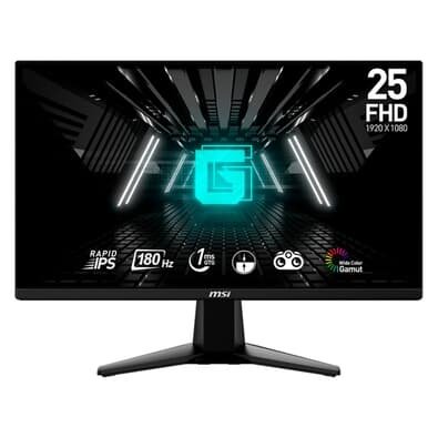 Imagem Monitor Gamer MSI G255F 25" FHD, Tela Flat, IPS, 180hz, 1ms, DP e HDMI, Anti-reflexo