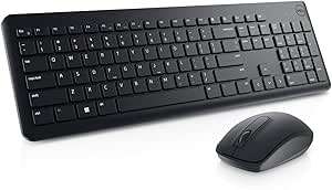 Imagem Teclado e Mouse Sem Fio Dell KM3322W – Preto
